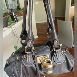 Chloe brown paddington handbag in brown